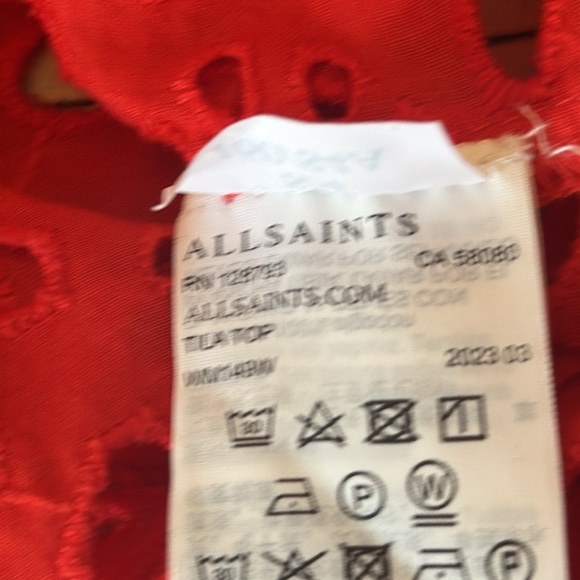 All Saints Tila eyelet top - Picture 9 of 11